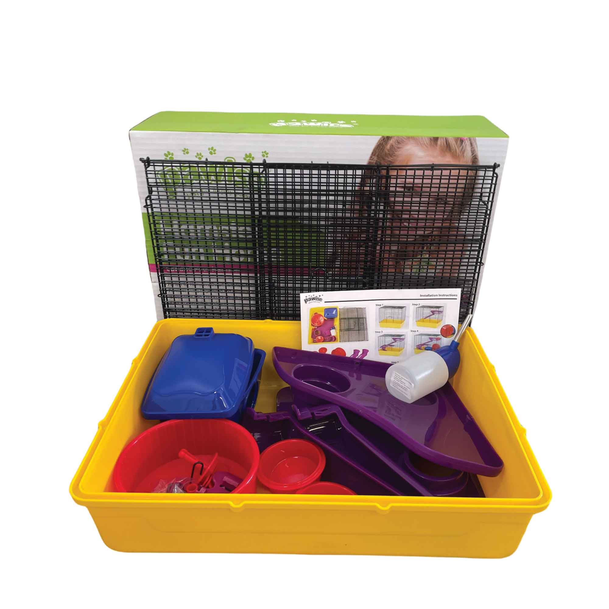 Spud Jax Petshop Hamster Fun Home Large Mouse Cage 40.5x30x37cm Pet Mice Rat Play House Enclosure Hamster Fun Home Large Mouse Cage 40.5x30x37cm Pet Mice Rat Play House Enclosure Pet Care