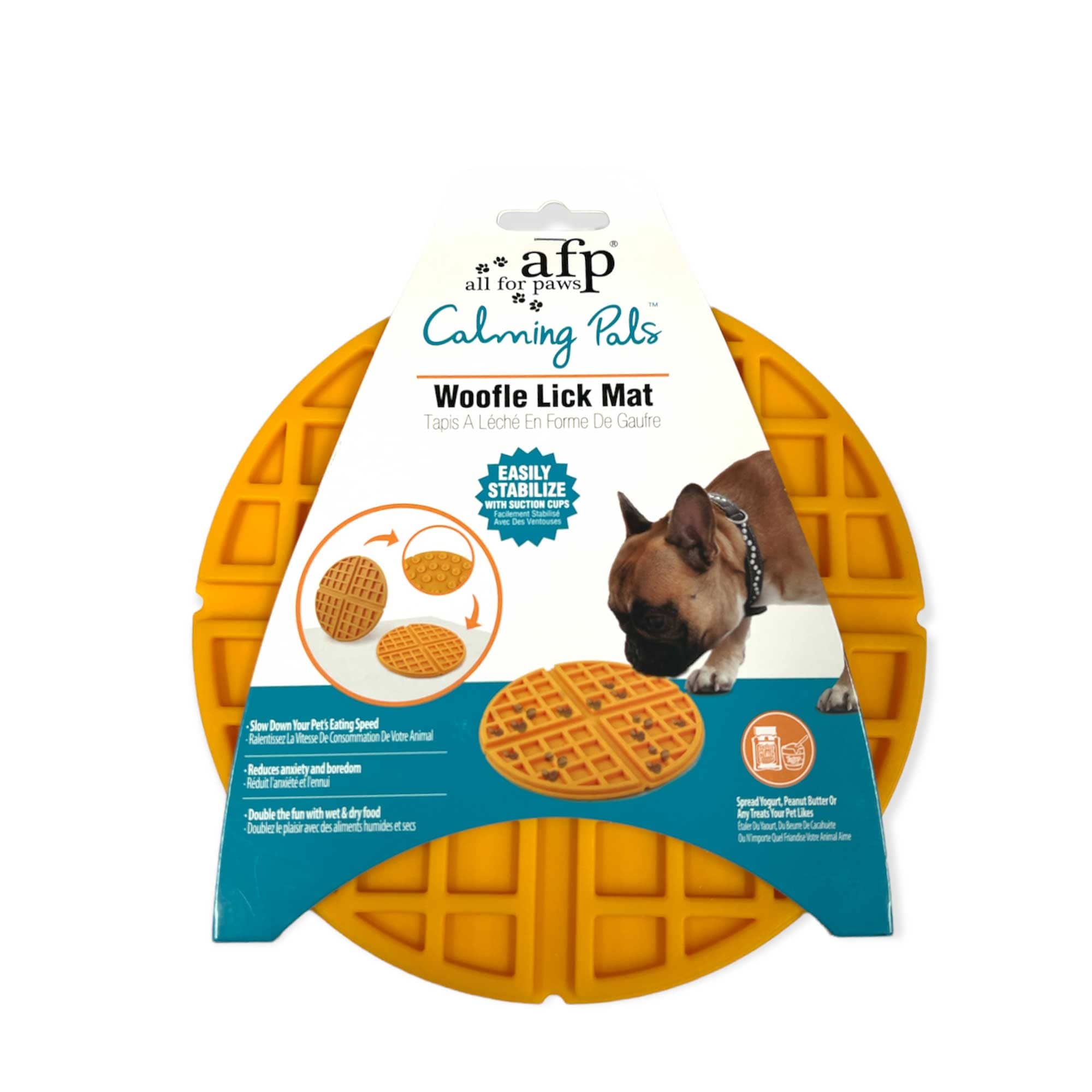 Spud Jax Petshop Dog Woofle Lick Mat - Food and Treat Sticky Slow Feeder Pad - Calming Toy Pet Care > Pet Food