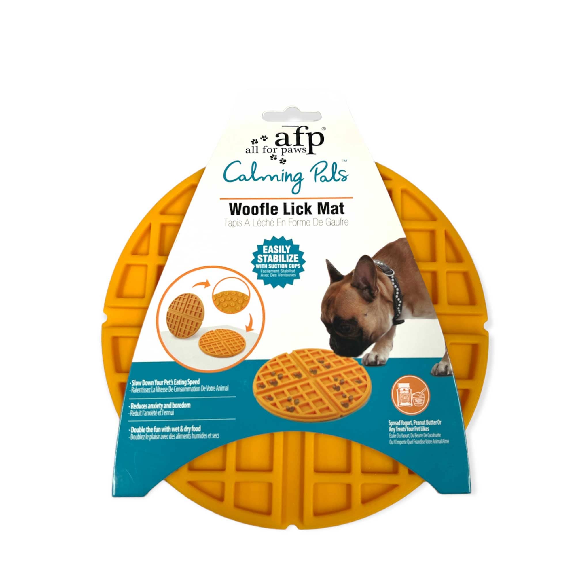 Spud Jax Petshop Dog Woofle Lick Mat - Food and Treat Sticky Slow Feeder Pad - Calming Toy Dog Woofle Lick Mat - Food and Treat Sticky Slow Feeder Pad - Calming Toy Pet Care > Pet Food