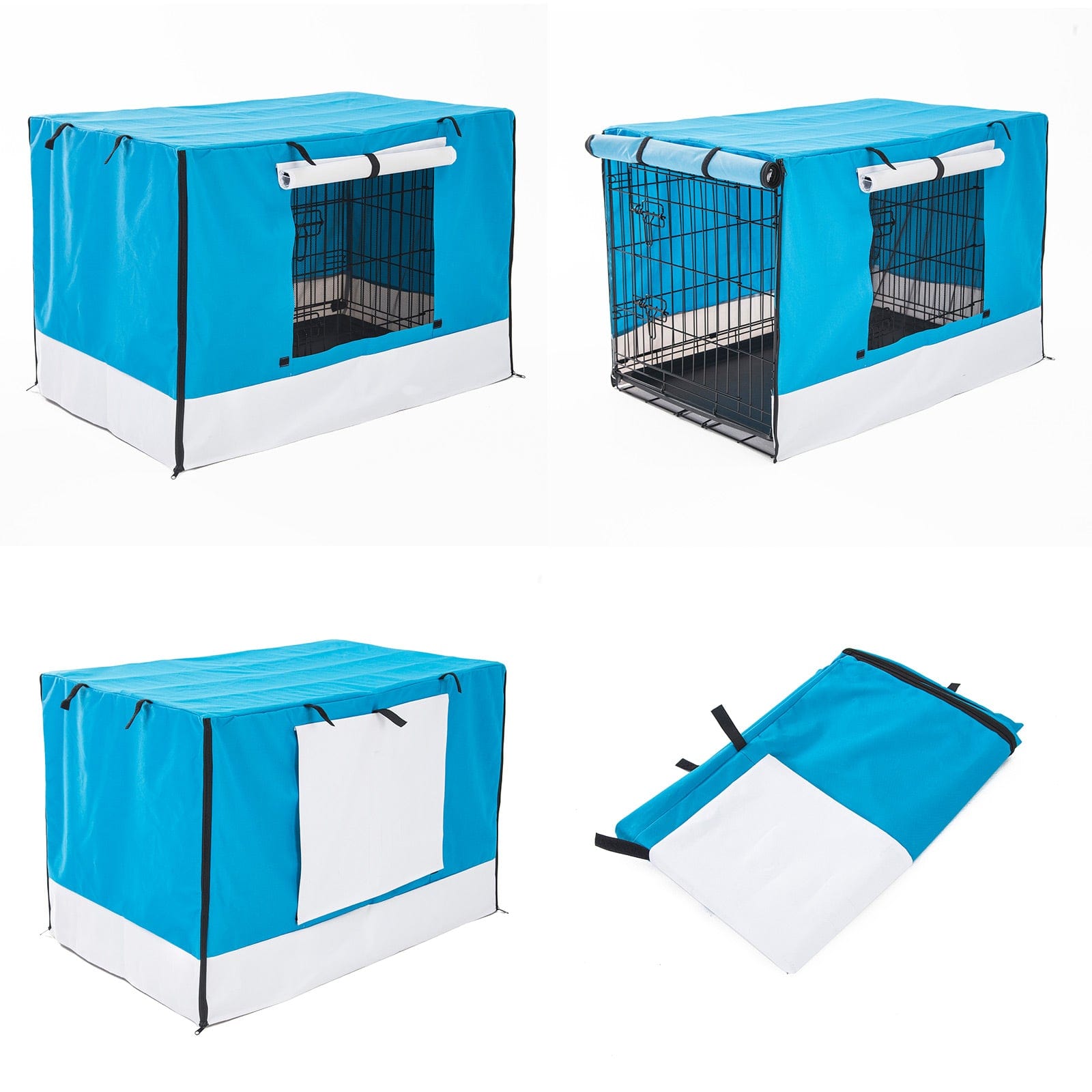 Spud Jax Petshop Cage Cover Enclosure for Wire Dog Cage Crate 24in BLUE Pet Care > Dog Supplies