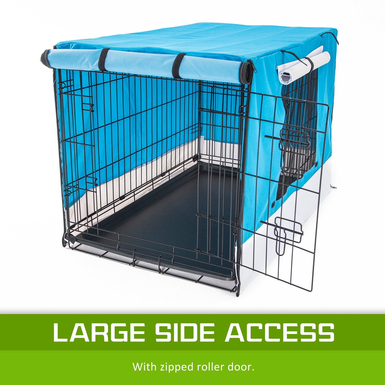 Spud Jax Petshop Cage Cover Enclosure for Wire Dog Cage Crate 24in BLUE Pet Care > Dog Supplies