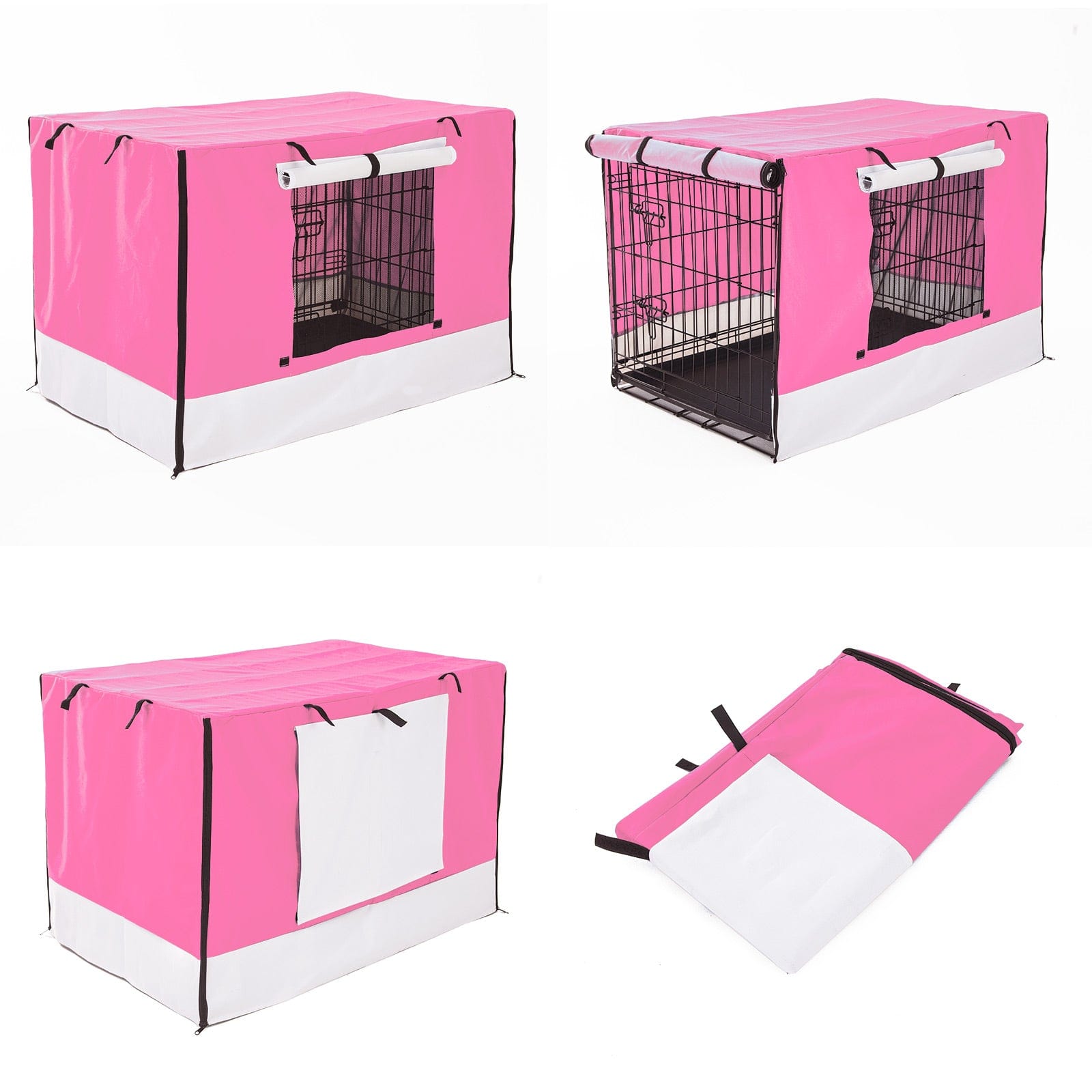 Spud Jax Petshop Cage Cover Enclosure for Wire Dog Cage Crate 24in PINK Pet Care > Dog Supplies