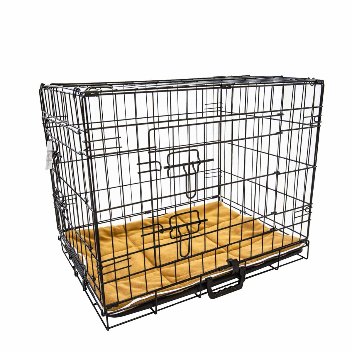 Spud Jax Petshop Wire Dog Cage Foldable Crate Kennel 42in with Tray + Cushion Mat Combo Pet Care &gt; Dog Supplies