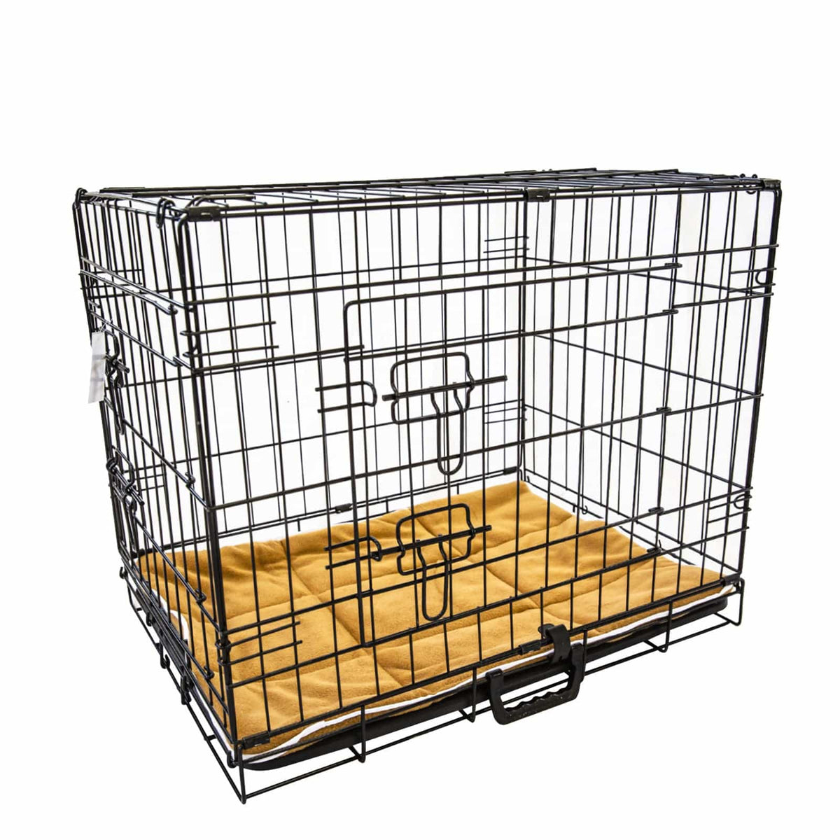 Spud Jax Petshop Wire Dog Cage Foldable Crate Kennel 48in with Tray + Cushion Mat Combo Pet Care &gt; Dog Supplies