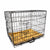 Spud Jax Petshop Wire Dog Cage Foldable Crate Kennel 48in with Tray + Cushion Mat Combo Pet Care > Dog Supplies