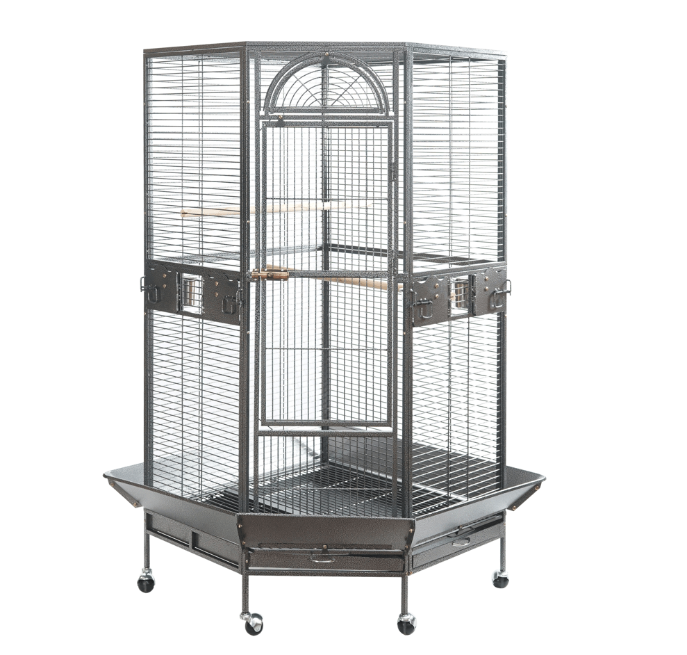 Spud Jax Petshop YES4PETS 161 cm XL Corner Bird Cage Pet Parrot Aviary Perch Castor Wheel Pet Care > Bird