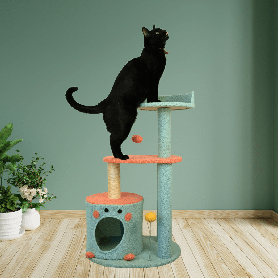 Spud Jax Petshop Petwiz 85cm Vivid Cat Tree Scratching Post Pole Pet Care > Cat Supplies