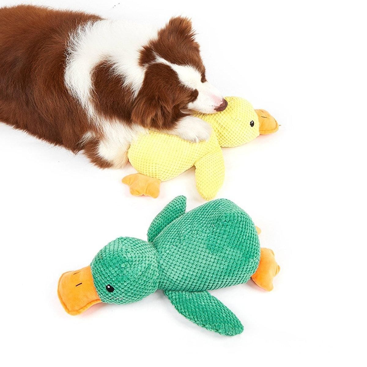 Spud Jax Petshop Plush Cartoon Duck Dog Toy Interactive Squeaky Pet Toy Durable Fun Chew Toy - Green Plush Cartoon Duck Dog Toy Interactive Squeaky Pet Toy Durable Fun Chew Toy - Green Pet Care > Dog Supplies > Dog Apparel