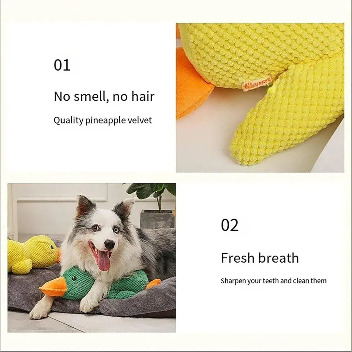 Spud Jax Petshop Plush Cartoon Duck Dog Toy Interactive Squeaky Pet Toy Durable Fun Chew Toy - Yellow Plush Cartoon Duck Dog Toy Interactive Squeaky Pet Toy Durable Fun Chew Toy - Yellow Pet Care > Dog Supplies > Dog Apparel