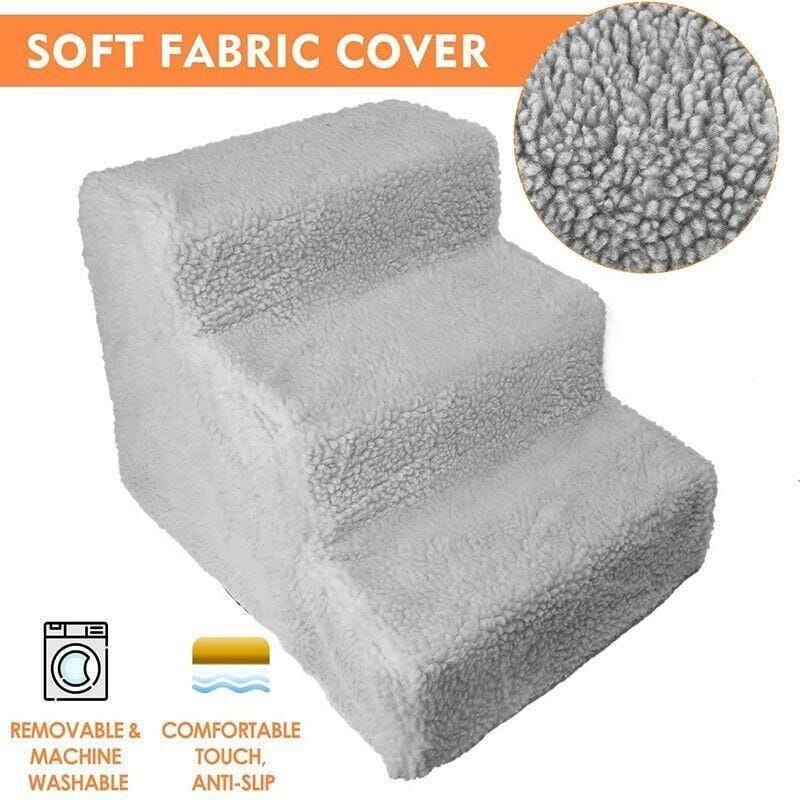 Spud Jax Petshop 3 Steps Pet Stairs with Soft Cover for Small Dogs and Cats Portable Climbing Ramp 3 Steps Pet Stairs with Soft Cover for Small Dogs and Cats Portable Climbing Ramp Pet Care > Dog Supplies > Dog Steps & Ramps