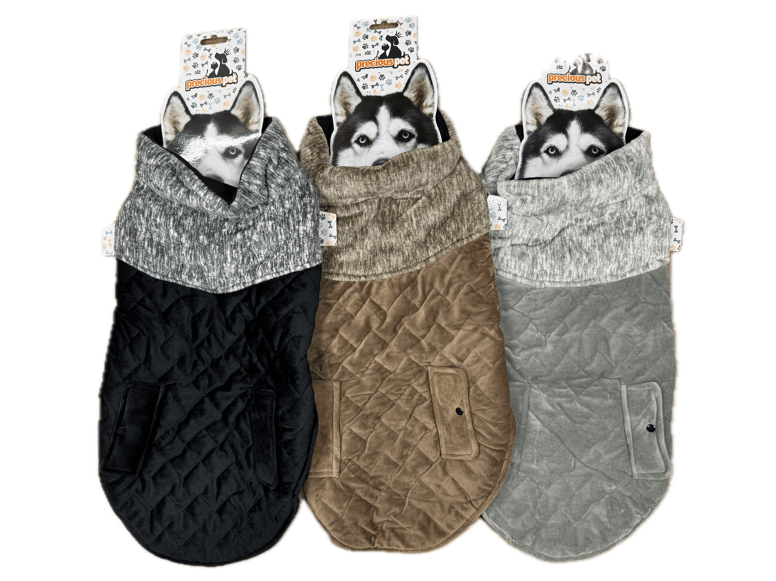 Spud Jax Petshop 60cm Quilted Dog Jacket Coat Warm Winter Pet Clothes Vest Padded Windbreaker Pet Care > Dog Supplies