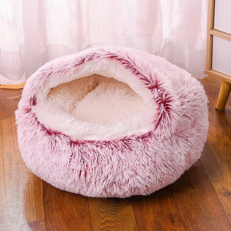 Spud Jax Petshop Pink Small PawfectFriend Cozy Burrowing Cave Pet Bed for Dogs Cats Kitten Plush Warm Soft Sleeping Nest - pink small Pet Care > Dog Supplies > Dog Beds