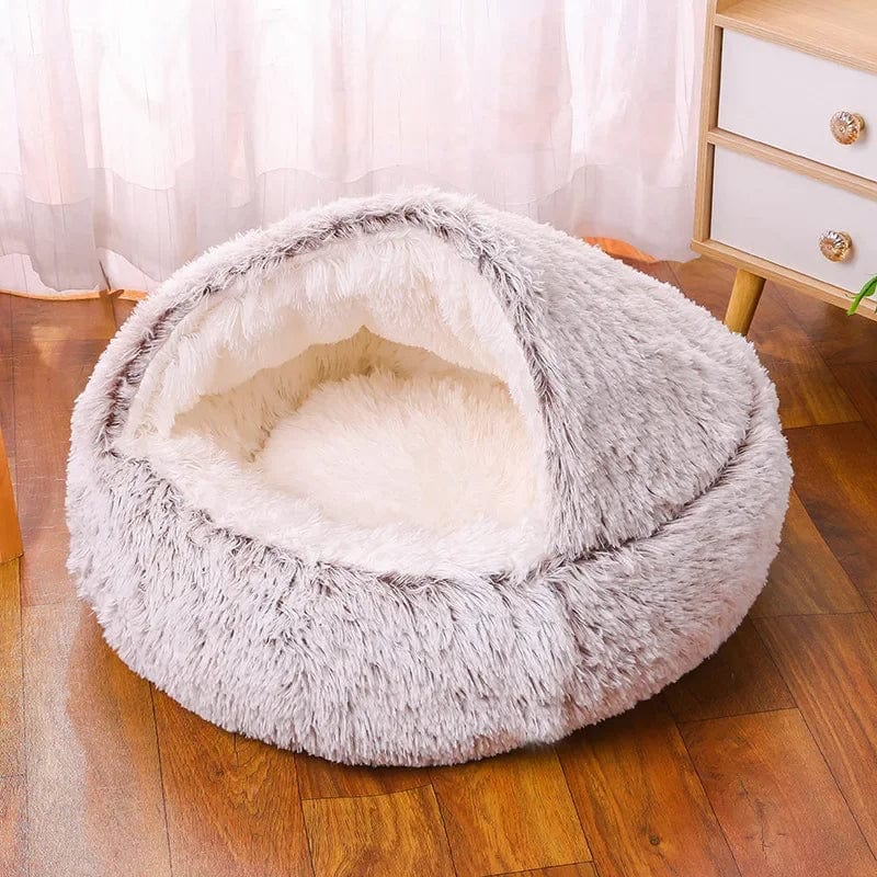 Spud Jax Petshop Light Brown Small PawfectFriend Cozy Burrowing Cave Pet Bed for Dogs Cats Kitten Plush Warm Soft Sleeping Nest Pet Care > Dog Supplies > Dog Beds