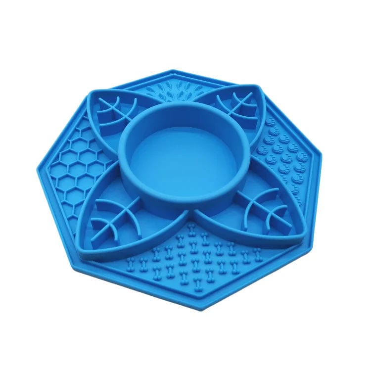 Spud Jax Petshop Flower Mandala Slow Feeder Lick Mat Bowl - Blue Gift & Novelty > Novelty > Novelty Gifts