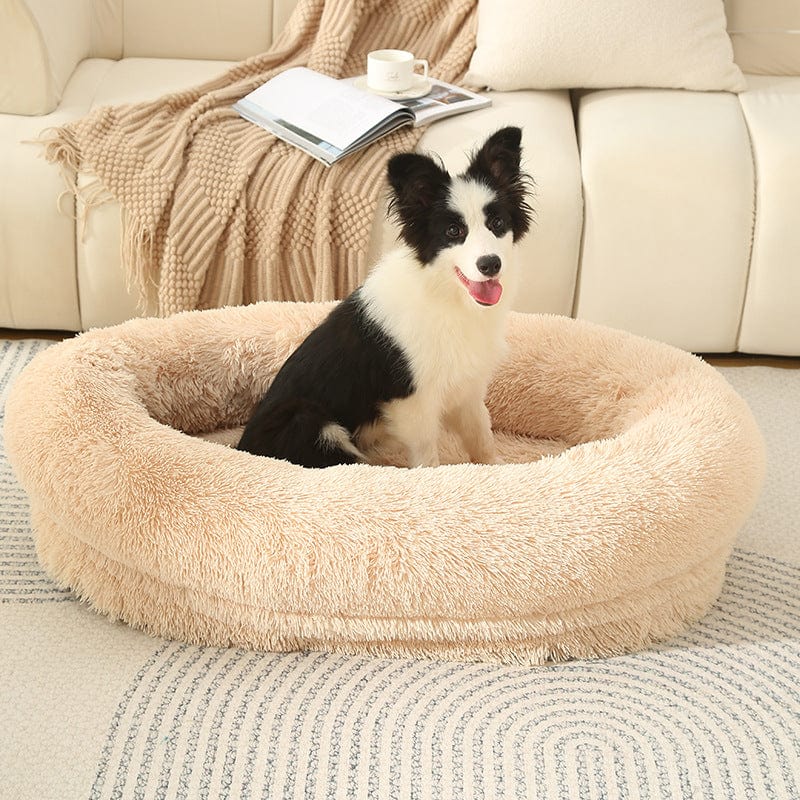 Spud Jax Petshop Fluffy Donut-Shaped Pet Bed- Soft, Cozy, and Anti-Anxiety for Dogs and Cats, Machine Washable  Light Brown  Size:S 60*15*18cm Fluffy Donut-Shaped Pet Bed- Soft, Cozy, and Anti-Anxiety for Dogs and Cats, Machine Washable  Light Brown  Size:S 60*15*18cm Pet Care &gt; Dog Supplies &gt; Dog Beds