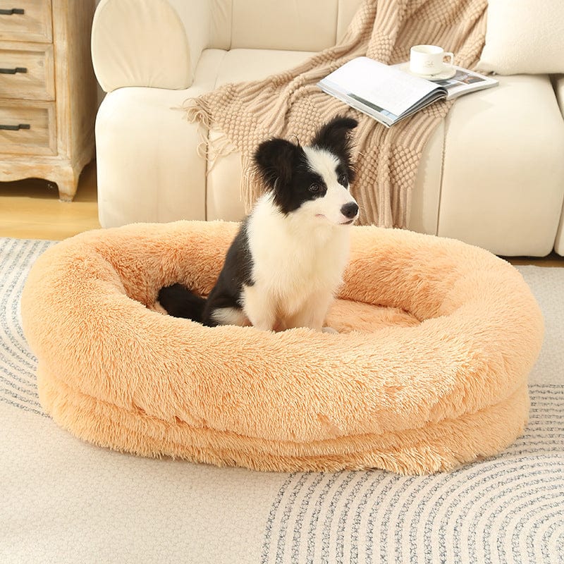 Spud Jax Petshop Fluffy Donut-Shaped Pet Bed- Soft, Cozy, and Anti-Anxiety for Dogs and Cats, Machine Washable  Apricot Size:S 60*15*18cm Fluffy Donut-Shaped Pet Bed- Soft, Cozy, and Anti-Anxiety for Dogs and Cats, Machine Washable  Apricot Size:S 60*15*18cm Pet Care &gt; Dog Supplies &gt; Dog Beds