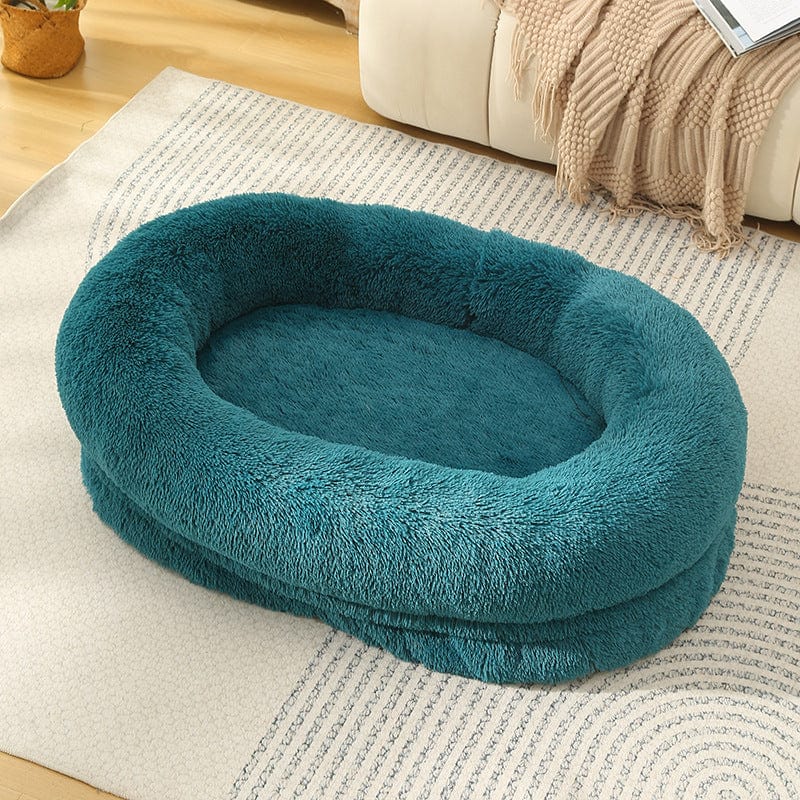 Spud Jax Petshop Fluffy Donut-Shaped Pet Bed- Soft, Cozy, and Anti-Anxiety for Dogs and Cats, Machine Washable  cyan blue Size:S 60*15*18cm Fluffy Donut-Shaped Pet Bed- Soft, Cozy, and Anti-Anxiety for Dogs and Cats, Machine Washable  cyan blue Size:S 60*15*18cm Pet Care &gt; Dog Supplies &gt; Dog Beds