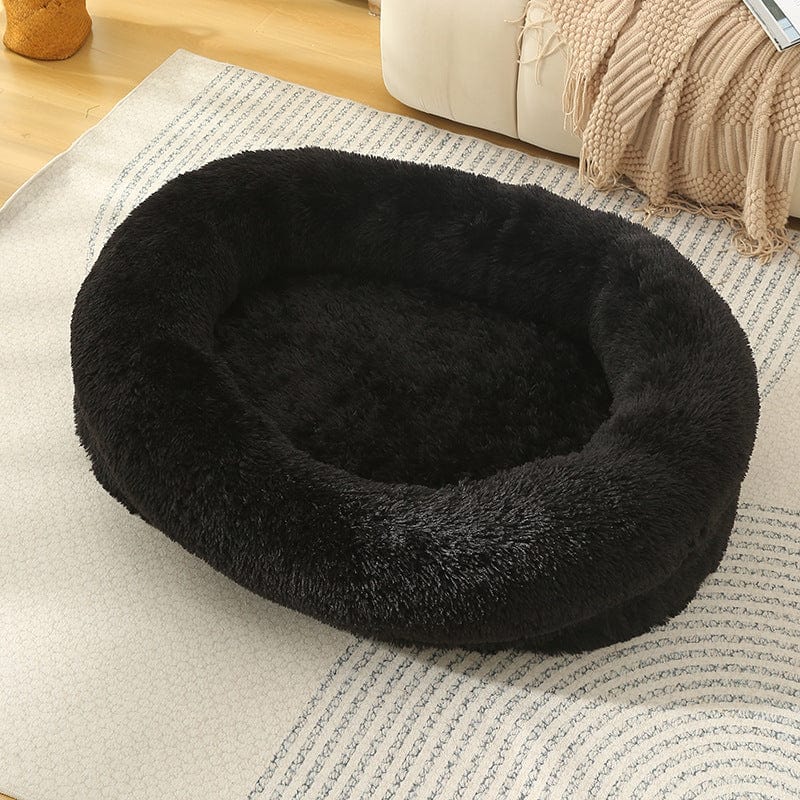 Spud Jax Petshop Fluffy Donut-Shaped Pet Bed- Soft, Cozy, and Anti-Anxiety for Dogs and Cats, Machine Washable  Black Size:S 60*15*18cm Fluffy Donut-Shaped Pet Bed- Soft, Cozy, and Anti-Anxiety for Dogs and Cats, Machine Washable  Black Size:S 60*15*18cm Pet Care &gt; Dog Supplies &gt; Dog Beds