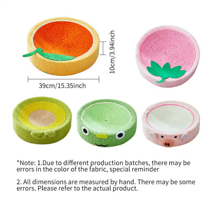 Spud Jax Petshop Strawberry-Shaped Cat Scratcher Bed - Fun Sisal Pad for Cats 40*40*10cm Strawberry-Shaped Cat Scratcher Bed - Fun Sisal Pad for Cats 40*40*10cm Pet Care > Cat Supplies > Cat Scratchers