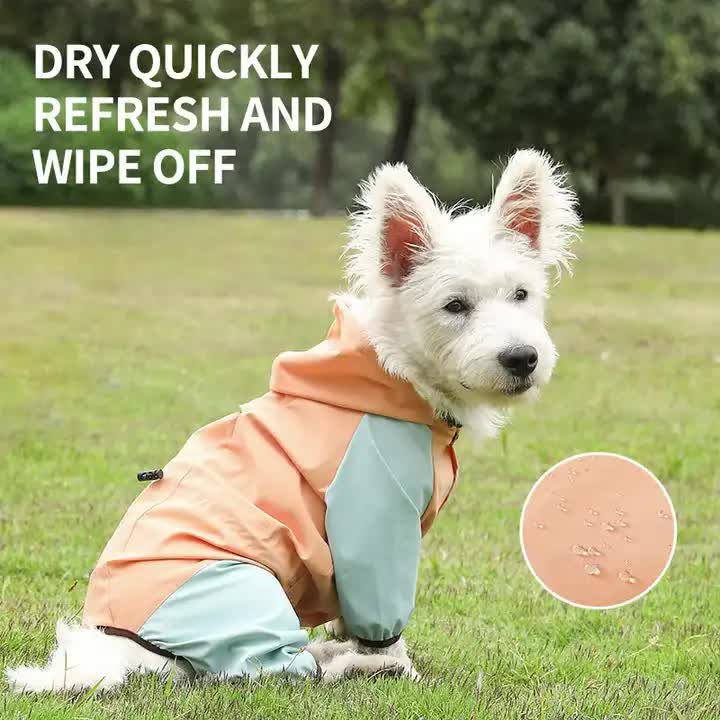 Spud Jax Petshop Waterproof Dog Raincoat with Hidden Leash Hole - Windproof and Comfortable for Outdoor Walks, Size:S (Back Length 20cm/7.87in, Bra 31cm/12.20in) Orange Waterproof Dog Raincoat with Hidden Leash Hole - Windproof and Comfortable for Outdoor Walks, Size:S (Back Length 20cm/7.87in, Bra 31cm/12.20in) Orange Pet Care > Dog Supplies > Dog Apparel