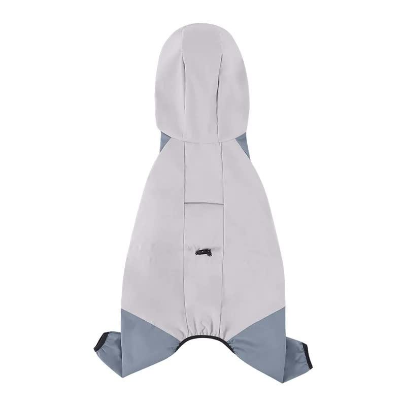 Spud Jax Petshop Waterproof Dog Raincoat with Hidden Leash Hole - Windproof and Comfortable for Outdoor Walks, Size:S (Back Length 20cm/7.87in, Bra 31cm/12.20in) Grey Waterproof Dog Raincoat with Hidden Leash Hole - Windproof and Comfortable for Outdoor Walks, Size:S (Back Length 20cm/7.87in, Bra 31cm/12.20in) Grey Pet Care > Dog Supplies > Dog Apparel