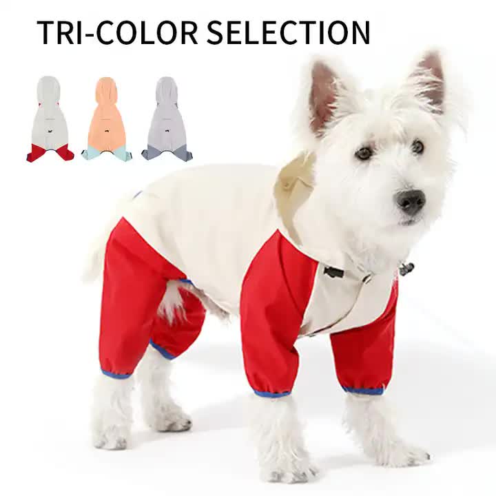 Spud Jax Petshop Waterproof Dog Raincoat with Hidden Leash Hole - Windproof and Comfortable for Outdoor Walks, Size:XXL (Back Length 39cm/15.35in, Bra 55cm/21.65in) White Waterproof Dog Raincoat with Hidden Leash Hole - Windproof and Comfortable for Outdoor Walks, Size:XXL (Back Length 39cm/15.35in, Bra 55cm/21.65in) White Pet Care > Dog Supplies > Dog Apparel