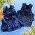 Spud Jax Petshop Pet Denim Harness Dress Set (2 Pieces) - M Size (42cm Chest for 5-8 lb Pets) with T-Shirt and Skirt, Bow,and Leash Ring Pet Denim Harness Dress Set (2 Pieces) - M Size (42cm Chest for 5-8 lb Pets) with T-Shirt and Skirt, Bow,and Leash Ring Pet Care > Dog Supplies > Dog Apparel