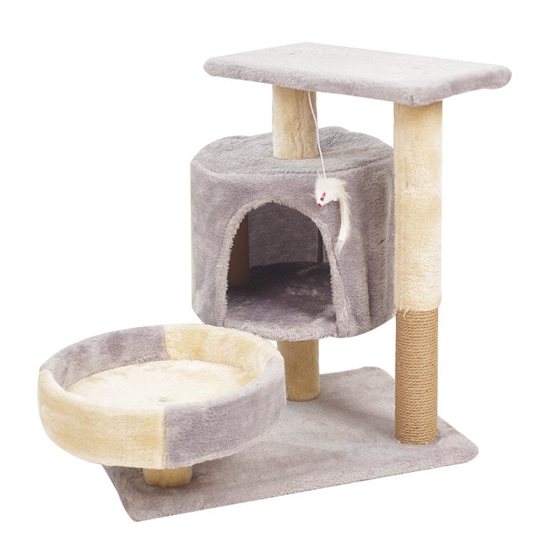 Spud Jax Petshop A Cat's Dream Paradise: Natural Solid Wood Cat Climbing Frame 50*33*53CM A Cat's Dream Paradise: Natural Solid Wood Cat Climbing Frame 50*33*53CM Pet Care > Cat Supplies > Cat Furniture