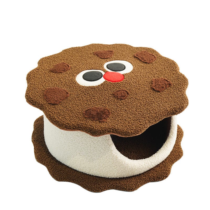 Spud Jax Petshop Adorable Cookie-Shaped Cat Bed - Cozy and Playful Pet Hideout (50x20 cm) Adorable Cookie-Shaped Cat Bed - Cozy and Playful Pet Hideout (50x20 cm) Pet Care &gt; Cat Supplies &gt; Cat Furniture