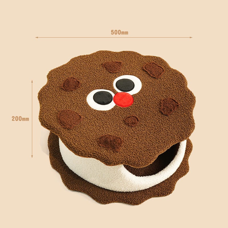 Spud Jax Petshop Adorable Cookie-Shaped Cat Bed - Cozy and Playful Pet Hideout (50x20 cm) Adorable Cookie-Shaped Cat Bed - Cozy and Playful Pet Hideout (50x20 cm) Pet Care > Cat Supplies > Cat Furniture