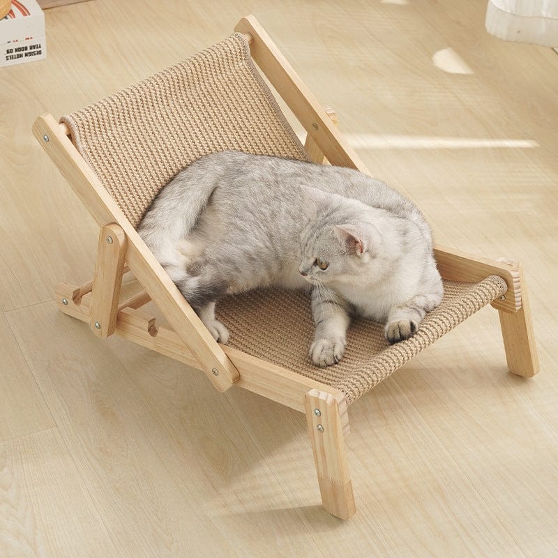 Spud Jax Petshop Adjustable Wooden Cat Lounge Chair - Comfortable Woven Hammock for Cats Adjustable Wooden Cat Lounge Chair - Comfortable Woven Hammock for Cats Pet Care > Cat Supplies > Cat Furniture