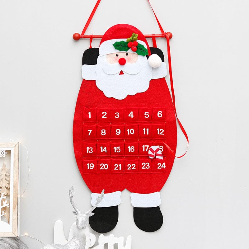 Spud Jax Petshop Santa Claus Advent Calendar - Felt Christmas Countdown with 24 Pockets for Kids Santa Claus Advent Calendar - Felt Christmas Countdown with 24 Pockets for Kids Occasions > Christmas > Christmas Decorations