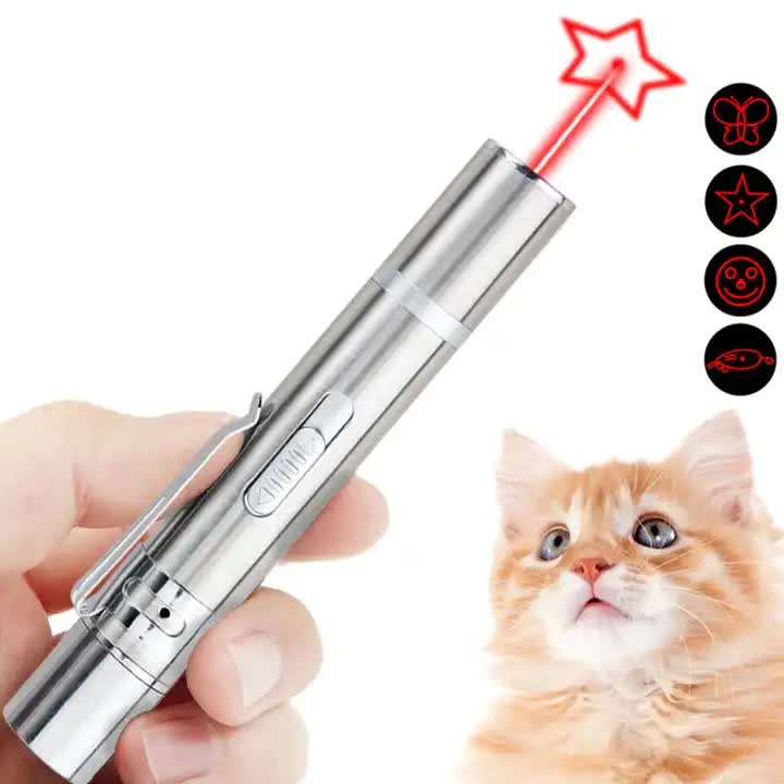 Spud Jax Petshop 2PCS USB Rechargeable Multifunctional Laser Pointer for Cats - Interactive Toy with Star and Butterfly Patterns 2PCS USB Rechargeable Multifunctional Laser Pointer for Cats - Interactive Toy with Star and Butterfly Patterns Pet Care &gt; Toys &gt; Cat Toys