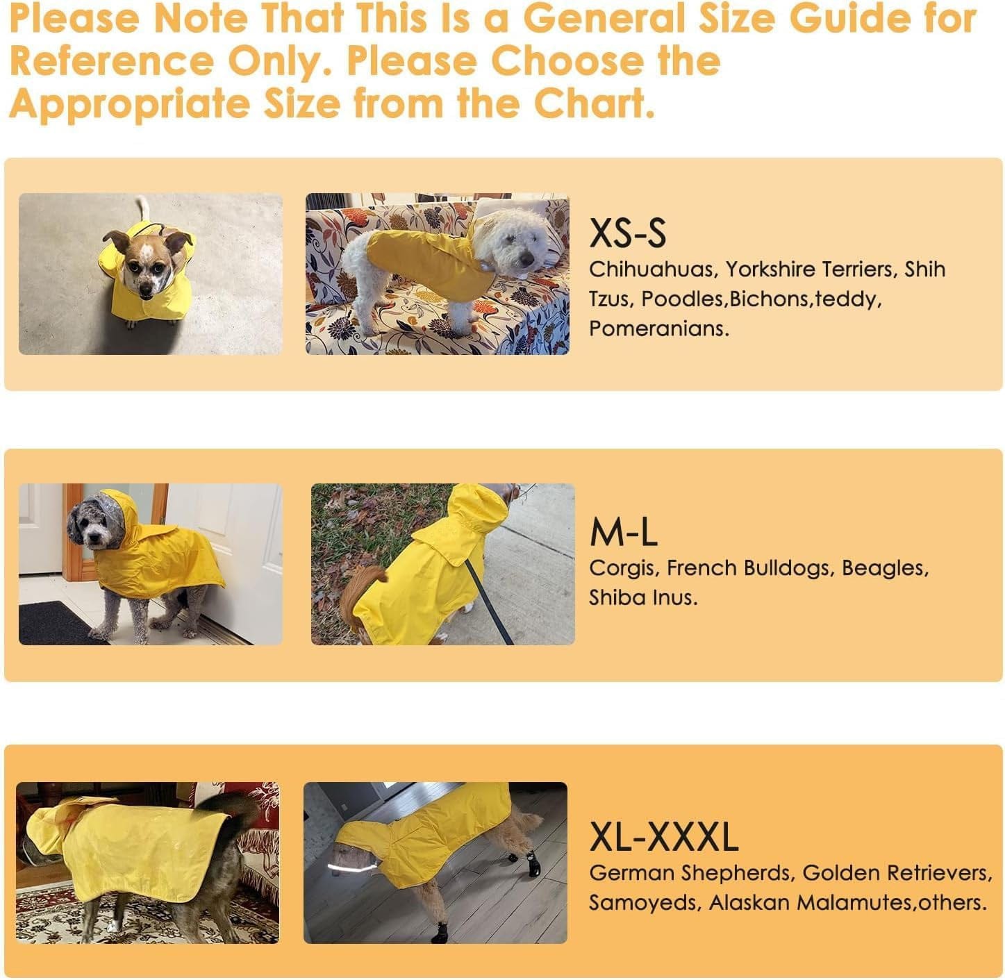 Spud Jax Petshop XXXL Yellow Reflective Adjustable Pet Raincoat with Hood - Waterproof Dog Jacket, Adjustable Dog Poncho for Outdoor Protection XXXL Yellow Reflective Adjustable Pet Raincoat with Hood - Waterproof Dog Jacket, Adjustable Dog Poncho for Outdoor Protection Pet Care > Dog Supplies > Dog Apparel
