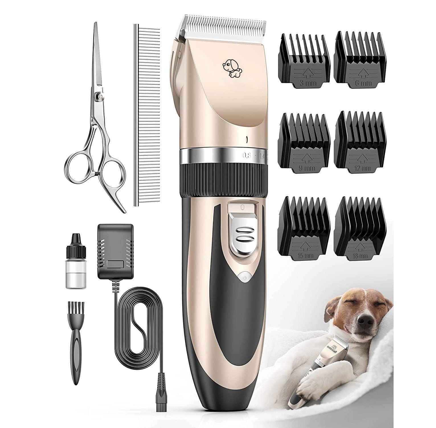 Spud Jax Petshop Silent Pet Hair Clipper - Electric Grooming Clippers for Dogs & Cats Silent Pet Hair Clipper - Electric Grooming Clippers for Dogs & Cats Pet Care > Cleaning & Maintenance > Pet Cleaning Supplies