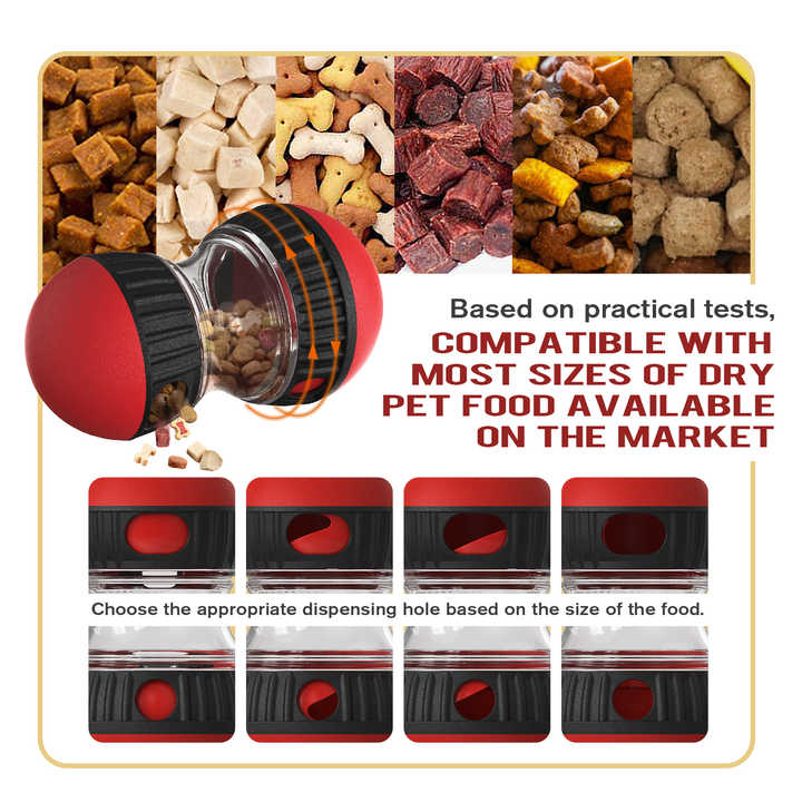 Spud Jax Petshop Red Interactive Dog Slow Feeder Toy - Food Dispenser Ball for Healthy Digestion Red Interactive Dog Slow Feeder Toy - Food Dispenser Ball for Healthy Digestion Pet Care > Toys > Dog Toys