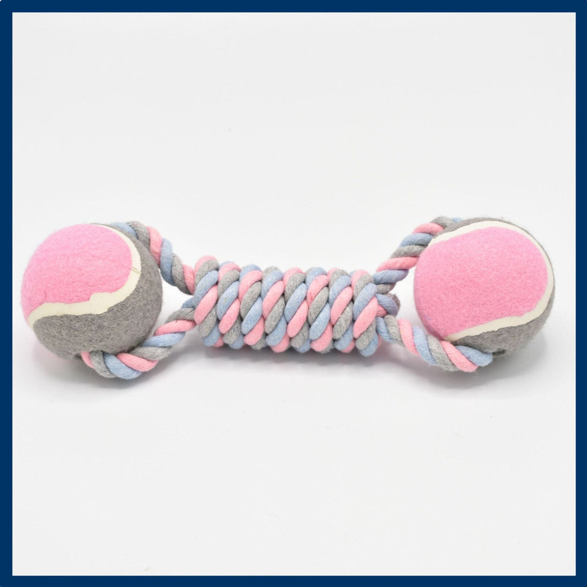 Spud Jax Petshop 2 PCS Pink Durable Cotton Rope and Tennis Ball Dog Toy Set – Chew Resistant Tug Toys with Rope Dumbbell – Perfect for Dogs of All Sizes 2 PCS Pink Durable Cotton Rope and Tennis Ball Dog Toy Set – Chew Resistant Tug Toys with Rope Dumbbell – Perfect for Dogs of All Sizes Pet Care &gt; Toys &gt; Dog Toys