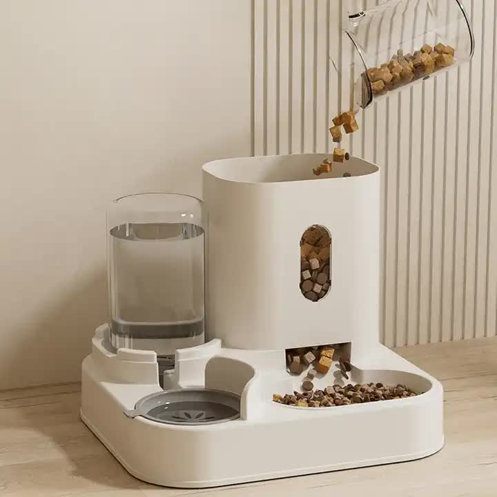 Spud Jax Petshop Grey Automatic Pet Feeder and Water Dispenser - Smart Dog Bowl & Cat Feeder, Universal Pet Feeding Station, Electric Pet Water Fountain Grey Automatic Pet Feeder and Water Dispenser - Smart Dog Bowl & Cat Feeder, Universal Pet Feeding Station, Electric Pet Water Fountain Pet Care > Cat Supplies > Cat Bowls, Feeders & Waterers