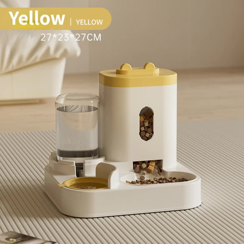 Spud Jax Petshop Yellow Automatic Pet Feeder and Water Dispenser - Smart Dog Bowl &amp; Cat Feeder, Universal Pet Feeding Station, Electric Pet Water Fountain Yellow Automatic Pet Feeder and Water Dispenser - Smart Dog Bowl &amp; Cat Feeder, Universal Pet Feeding Station, Electric Pet Water Fountain Pet Care &gt; Cat Supplies &gt; Cat Bowls, Feeders &amp; Waterers