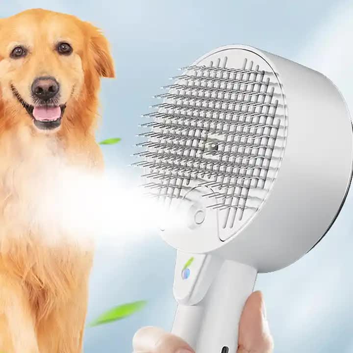 Spud Jax Petshop White Pet Grooming Spray and Massage Brush | One-Click Hair Removal Comb for Cats & Dogs | UV Sterilization for Mites Control White Pet Grooming Spray and Massage Brush | One-Click Hair Removal Comb for Cats & Dogs | UV Sterilization for Mites Control Pet Care > Cleaning & Maintenance > Pet Cleaning Supplies