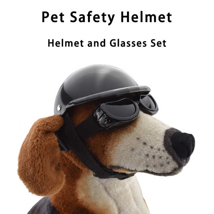 Spud Jax Petshop Size M Black Pet Helmet & Goggles Set - Adjustable Safety Gear for Dogs, UV Protection, Durable ABS Material, Stylish Outdoor Accessory Size M Black Pet Helmet & Goggles Set - Adjustable Safety Gear for Dogs, UV Protection, Durable ABS Material, Stylish Outdoor Accessory Pet Care > Dog Supplies > Dog Collars, Leads & Harnesses
