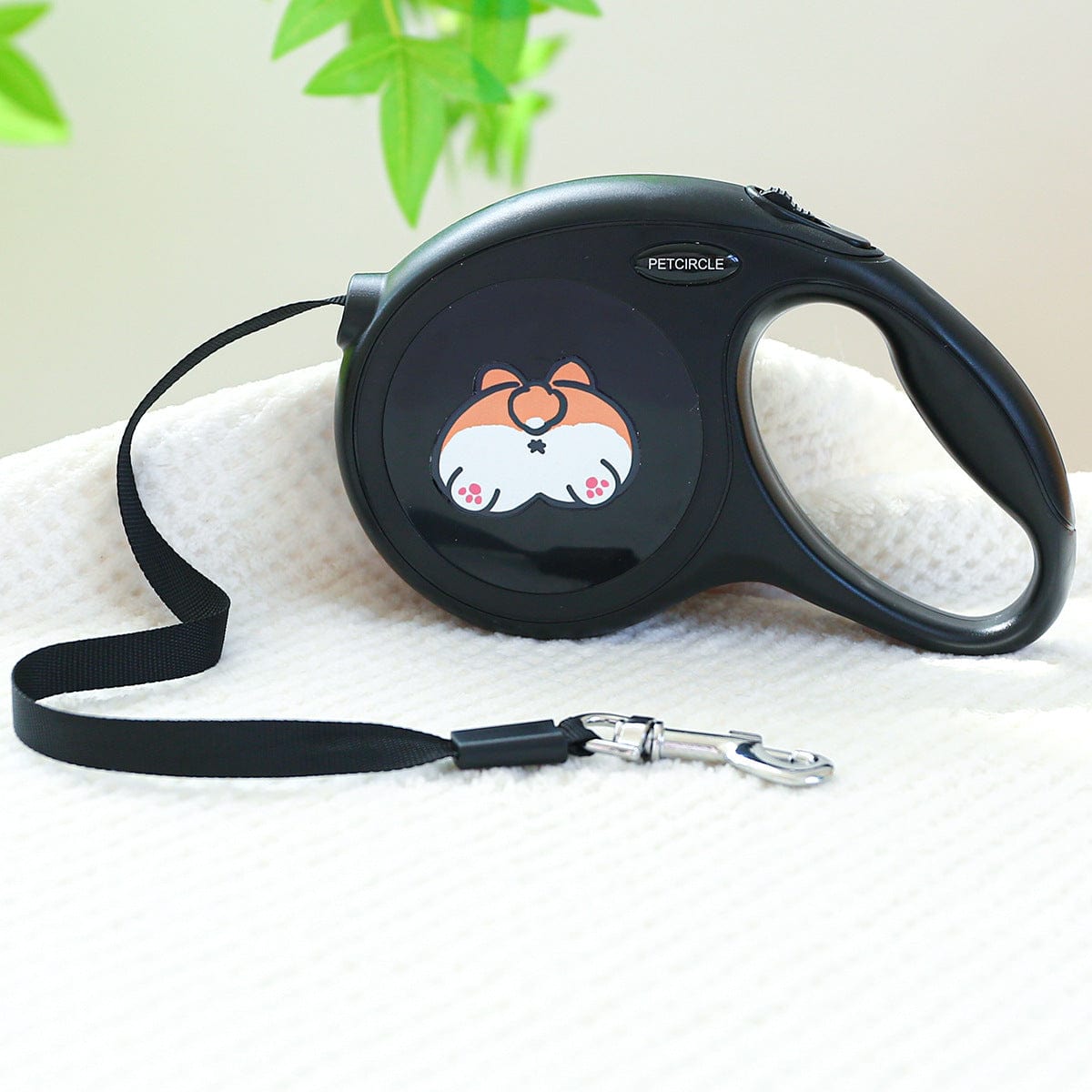Spud Jax Petshop Black Corgi Buttocks 5m Cartoon Retractable Dog Leash for Golden Retriever & Poodle Puppies - Durable, Tangle-Free Pet Walking Essential Black Corgi Buttocks 5m Cartoon Retractable Dog Leash for Golden Retriever & Poodle Puppies - Durable, Tangle-Free Pet Walking Essential Pet Care > Dog Supplies > Dog Collars, Leads & Harnesses