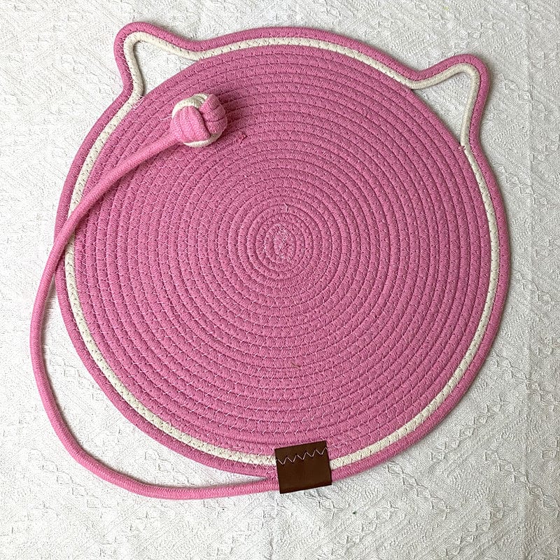 Spud Jax Petshop 3 Pcs Pink Durable Cat Scratching Mat with Attached Toy Ball - Washable and Multi-Functional, Ideal for Cats&#39; Scratching and Sleeping - 50cm Diameter 3 Pcs Pink Durable Cat Scratching Mat with Attached Toy Ball - Washable and Multi-Functional, Ideal for Cats&#39; Scratching and Sleeping - 50cm Diameter Pet Care &gt; Cat Supplies &gt; Cat Scratching Posts