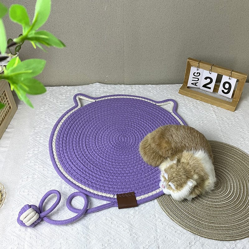 Spud Jax Petshop 3 Pcs Pink Durable Cat Scratching Mat with Attached Toy Ball - Washable and Multi-Functional, Ideal for Cats' Scratching and Sleeping - 50cm Diameter 3 Pcs Pink Durable Cat Scratching Mat with Attached Toy Ball - Washable and Multi-Functional, Ideal for Cats' Scratching and Sleeping - 50cm Diameter Pet Care > Cat Supplies > Cat Scratching Posts