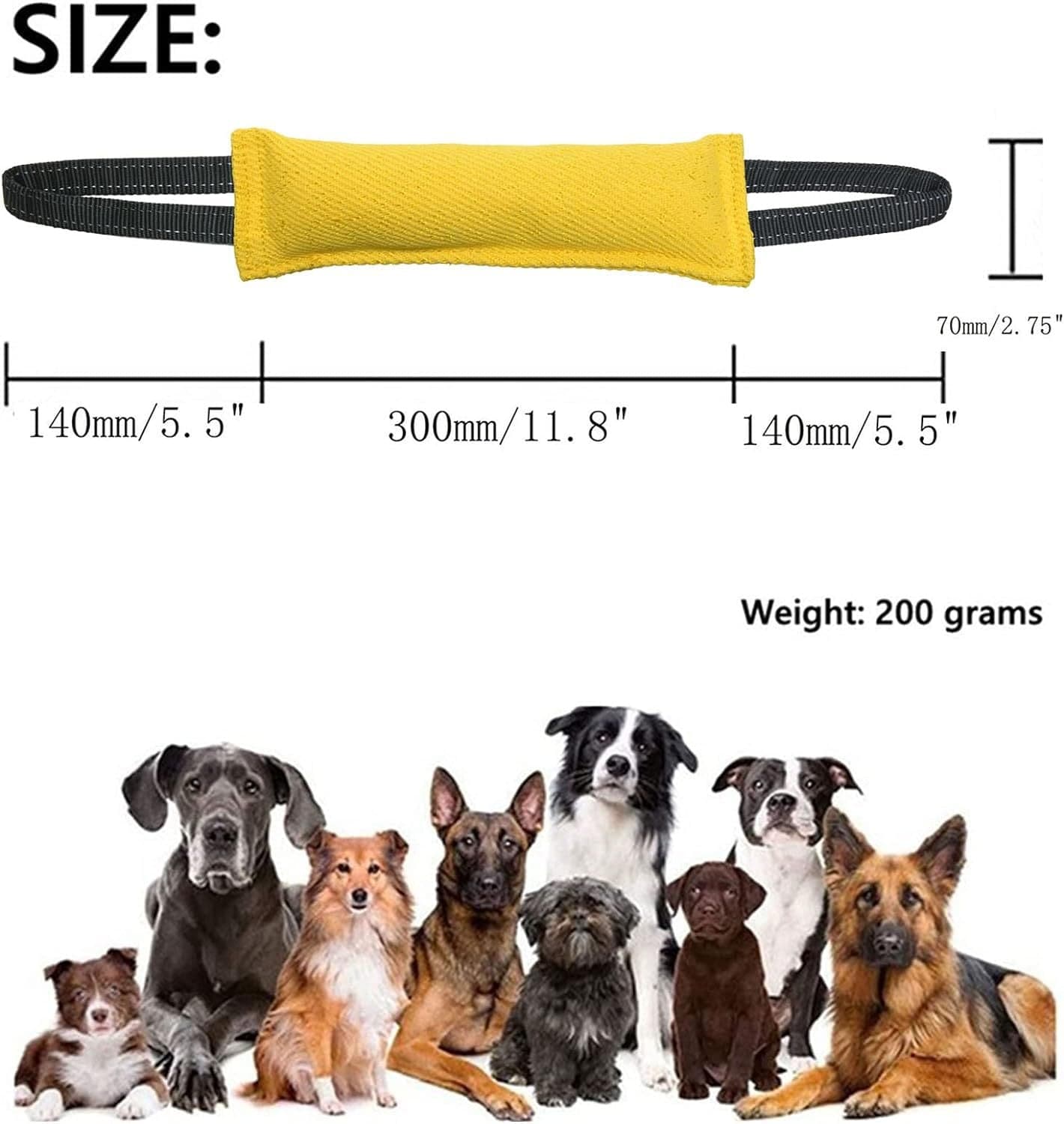 Spud Jax Petshop Black Durable 2-Pack Tug-of-War Dog Training Toy - Tear-Resistant, Safe & Interactive for All Breeds Black Durable 2-Pack Tug-of-War Dog Training Toy - Tear-Resistant, Safe & Interactive for All Breeds Pet Care > Dog Supplies > Dog Training Aids