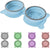 Spud Jax Petshop Blue Portable Collapsible Pet Bowl Set - Food-Grade Silicone Double Bowl for Dogs & Cats, Anti-Slip & Easy to Clean Blue Portable Collapsible Pet Bowl Set - Food-Grade Silicone Double Bowl for Dogs & Cats, Anti-Slip & Easy to Clean Pet Care > Dog Supplies > Dog Bowls, Feeders & Waterers