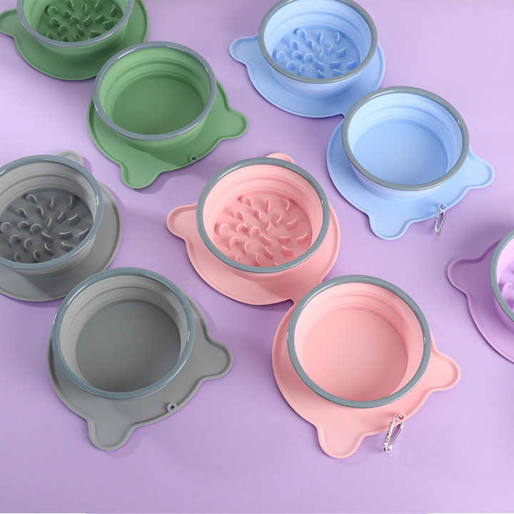 Spud Jax Petshop Blue Portable Collapsible Pet Bowl Set - Food-Grade Silicone Double Bowl for Dogs & Cats, Anti-Slip & Easy to Clean Blue Portable Collapsible Pet Bowl Set - Food-Grade Silicone Double Bowl for Dogs & Cats, Anti-Slip & Easy to Clean Pet Care > Dog Supplies > Dog Bowls, Feeders & Waterers