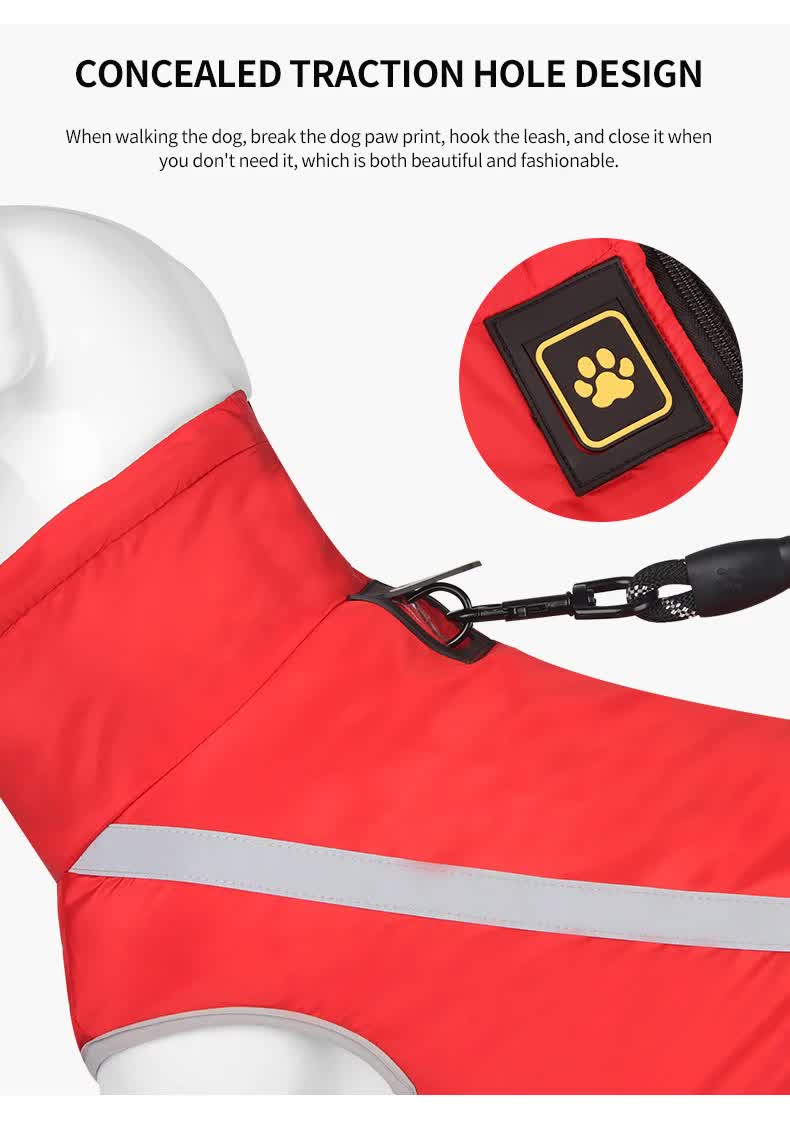 Spud Jax Petshop Size 4XL Yellow Reflective Winter Dog Jacket - Warm & Waterproof Outdoor Coat for Large Breeds Size 4XL Yellow Reflective Winter Dog Jacket - Warm & Waterproof Outdoor Coat for Large Breeds Pet Care > Dog Supplies > Dog Apparel
