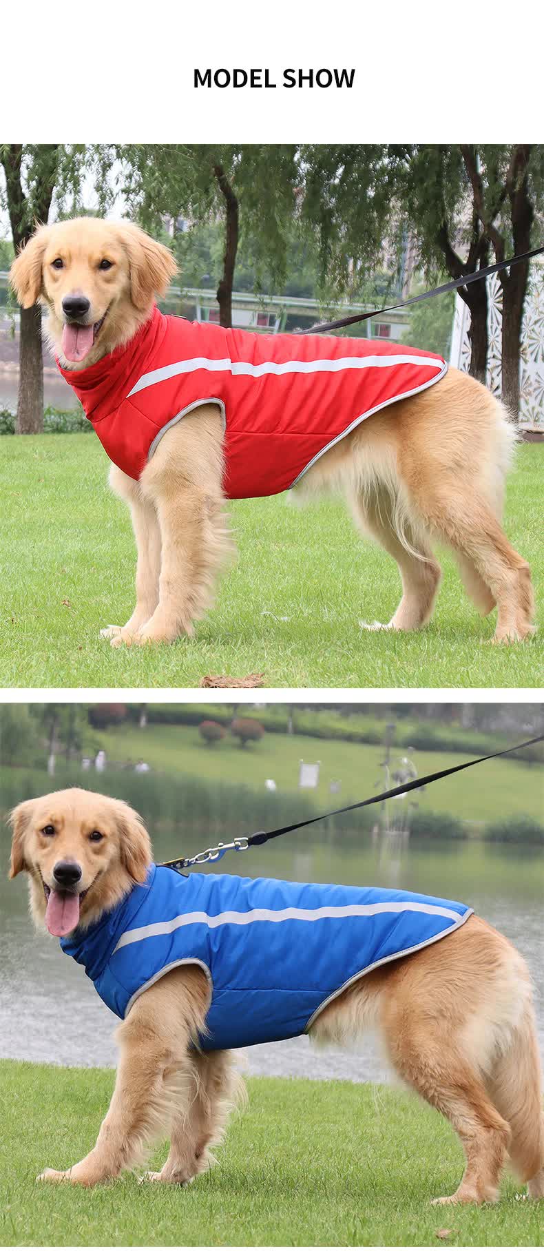 Spud Jax Petshop Size 4XL Yellow Reflective Winter Dog Jacket - Warm & Waterproof Outdoor Coat for Large Breeds Size 4XL Yellow Reflective Winter Dog Jacket - Warm & Waterproof Outdoor Coat for Large Breeds Pet Care > Dog Supplies > Dog Apparel