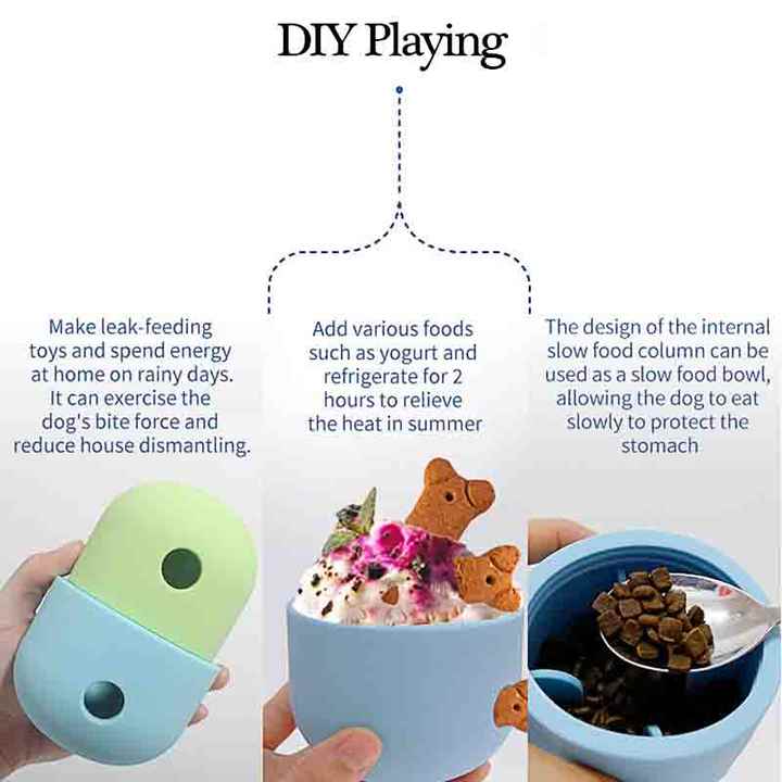 Spud Jax Petshop 2 Pcs White And Green Interactive Pet Treat Dispensing Ball - Food-Grade Silicone Rolling Toy for Dogs with 1.5 cm Leakage Hole 2 Pcs White And Green Interactive Pet Treat Dispensing Ball - Food-Grade Silicone Rolling Toy for Dogs with 1.5 cm Leakage Hole Pet Care > Toys > Dog Toys